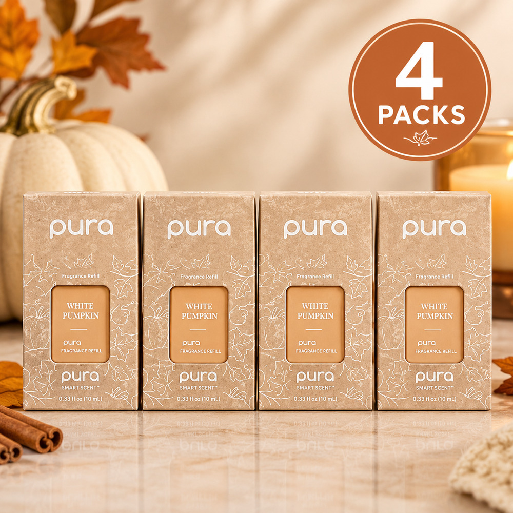 Pura White Pumpkin Smart Home Fragrance Refill 4 Pack 0.33 oz Each New